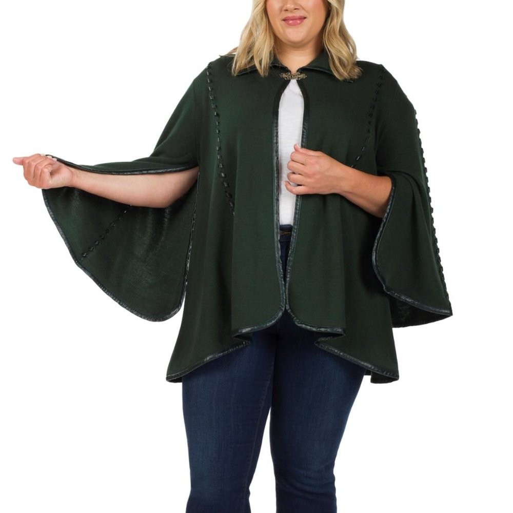 Patricia Nash Vintage Group Sleeved Cape Black One Size NWT - Picture 6 of 12
